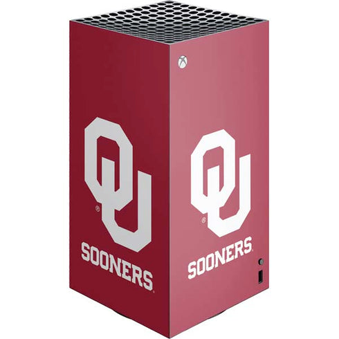 University of Oklahoma Sooners Red XBox Series X Digital Edition Console Skin